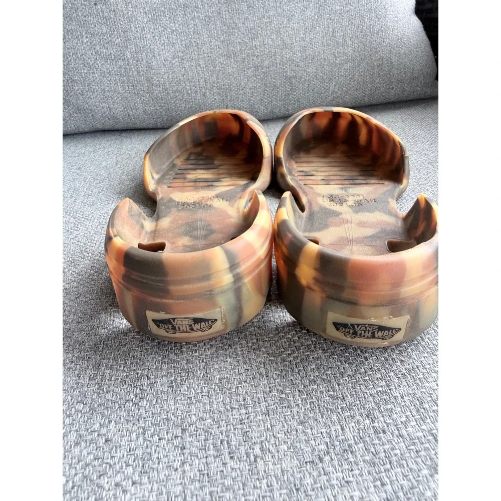 Vans Slip-On Mule TRK Kids 4.5-5 Tortoise Camo Excellent Rubber Water Shoes